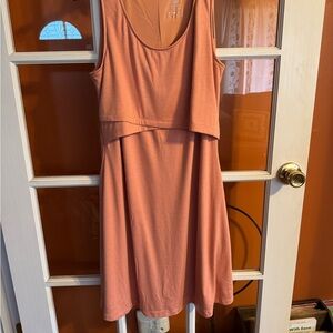 Kindred Bravely Dusty Rose Nursing Dress